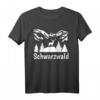 Schwarzwald Hirsch Wandern Heimat T-Shirt - Perfekt für Wandern, Camping & Outdoor-Abenteuer im Schwarzwald