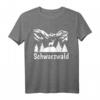 Schwarzwald Hirsch Wandern Heimat T-Shirt - Perfekt für Wandern, Camping & Outdoor-Abenteuer im Schwarzwald