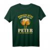Morgens müde Abends blau Peter T-Shirt – Lustiges Geburtstags- und Vatertagsgeschenk mit Spruch für Feiernde
