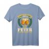 Morgens müde Abends blau Peter T-Shirt – Lustiges Geburtstags- und Vatertagsgeschenk mit Spruch für Feiernde