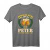 Morgens müde Abends blau Peter T-Shirt – Lustiges Geburtstags- und Vatertagsgeschenk mit Spruch für Feiernde