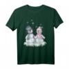Schneemann & Schneefrau mit Herz Wintermotiv T-Shirt – Süßes Paar-Shirt für Kinder, Damen, Herren, Oma & Opa, perfekt für Winter und Weihnachten