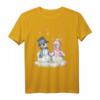 Schneemann & Schneefrau mit Herz Wintermotiv T-Shirt – Süßes Paar-Shirt für Kinder, Damen, Herren, Oma & Opa, perfekt für Winter und Weihnachten