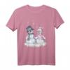 Schneemann & Schneefrau mit Herz Wintermotiv T-Shirt – Süßes Paar-Shirt für Kinder, Damen, Herren, Oma & Opa, perfekt für Winter und Weihnachten