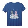 Schneemann & Schneefrau mit Herz Wintermotiv T-Shirt – Süßes Paar-Shirt für Kinder, Damen, Herren, Oma & Opa, perfekt für Winter und Weihnachten