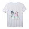 Schneemann & Schneefrau mit Herz Wintermotiv T-Shirt – Süßes Paar-Shirt für Kinder, Damen, Herren, Oma & Opa, perfekt für Winter und Weihnachten