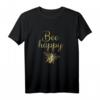 Bee Happy Imkerei T-Shirt in Goldgelb – Witziges Geschenk für Imker, Bienenfreunde und Naturliebhaber