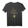 Bee Happy Imkerei T-Shirt in Goldgelb – Witziges Geschenk für Imker, Bienenfreunde und Naturliebhaber