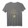 Bee Happy Imkerei T-Shirt in Goldgelb – Witziges Geschenk für Imker, Bienenfreunde und Naturliebhaber