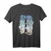 80er Retro Leuchtturm & Möwen T-Shirt - Nordsee & Ostsee Urlaub am Meer, Maritimes Strand-Outfit für Norddeutschland-Fans