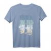 80er Retro Leuchtturm & Möwen T-Shirt - Nordsee & Ostsee Urlaub am Meer, Maritimes Strand-Outfit für Norddeutschland-Fans