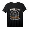 Lustiges Biker Papa T-Shirt – Das perfekte Geschenk für Motorrad fahrende Väter, Opa & Co. zum Vatertag, Geburtstag & Weihnachten