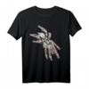 Tarantel Weiß Spinne T-Shirt mit Starburst Pavian Design – Gruseliges Gothic & Halloween Motiv, Perfekt für Festivals & Dark Art Fans