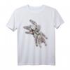 Tarantel Weiß Spinne T-Shirt mit Starburst Pavian Design – Gruseliges Gothic & Halloween Motiv, Perfekt für Festivals & Dark Art Fans