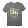 81 Jahre Oldtimer 1943 Einzelstück Vintage T-Shirt - Perfekt als Geschenk & Party-Outfit zum 81. Geburtstag
