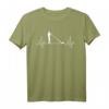 Alphorn Alpenhorn Almhorn Bläser Musik Musiker Herzschlag T-Shirt – Traditionelles Musik Design für Musiker und Musikliebhaber