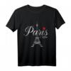 Eiffelturm T-Shirt für Männer, Damen & Kinder – Frankreich Souvenir mit Flagge & Monaco Fahne für Paris, Nizza, Marseille & Monaco