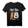 Kinder Fuchs Geburtstags T-Shirt für Mädchen - 8 Jahre, Süßes Party-Shirt für kleine Prinzessinnen und Fuchsliebhaber