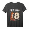 Kinder Fuchs Geburtstags T-Shirt für Mädchen - 8 Jahre, Süßes Party-Shirt für kleine Prinzessinnen und Fuchsliebhaber