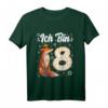 Kinder Fuchs Geburtstags T-Shirt für Mädchen - 8 Jahre, Süßes Party-Shirt für kleine Prinzessinnen und Fuchsliebhaber