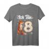 Kinder Fuchs Geburtstags T-Shirt für Mädchen - 8 Jahre, Süßes Party-Shirt für kleine Prinzessinnen und Fuchsliebhaber