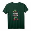 Oma Elfe Weihnachtsoutfit Partnerlook Geschenk Weihnachten - Festliches T-Shirt mit Elfenhut, Socken & Schneeflocken für die Feiertage