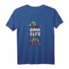 Oma Elfe Weihnachtsoutfit Partnerlook Geschenk Weihnachten - Festliches T-Shirt mit Elfenhut, Socken & Schneeflocken für die Feiertage
