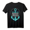 Moin Ihr Spacken Anker Matrose Kapitän Meer Lustig T-Shirt – Maritimes Humor Design für Seemänner & Hafenliebhaber