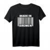 Bremen Barcode T-Shirt – Klassisch geschnitten, doppelt genähter Saum, perfekt für Stadtliebhaber und Heimatstolz