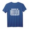 Bremen Barcode T-Shirt – Klassisch geschnitten, doppelt genähter Saum, perfekt für Stadtliebhaber und Heimatstolz