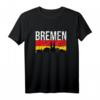 Bremen Skyline Shirt mit Deutschland Flagge - Lustiges Bremen Souvenir & Geschenk für Männer, Frauen & Kinder