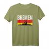 Bremen Skyline Shirt mit Deutschland Flagge - Lustiges Bremen Souvenir & Geschenk für Männer, Frauen & Kinder