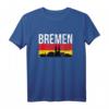 Bremen Skyline Shirt mit Deutschland Flagge - Lustiges Bremen Souvenir & Geschenk für Männer, Frauen & Kinder