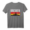 Bremen Skyline Shirt mit Deutschland Flagge - Lustiges Bremen Souvenir & Geschenk für Männer, Frauen & Kinder