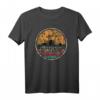 Düsseldorf Skyline Silhouette T-Shirt - Retro Vintage Design mit Wahrzeichen für Düsseldorf Fans & Enthusiasten