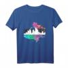 Farbenfrohes Frankfurt Skyline T-Shirt – Perfektes Geschenk für Frankfurt-Liebhaber zum Geburtstag oder Weihnachten