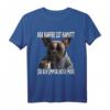 Französische Bulldogge T-Shirt mit Spruch 'Der Kaffee ist kaputt ich bin immer noch müde' – Lustiges Design für Kaffeeliebhaber und Frenchie-Fans