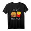 Burger und Pommes Frites Best Friends T-Shirt – Lustiges Geschenk für Freunde, Familie & Food-Liebhaber für Geburtstag oder Weihnachten