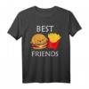 Burger und Pommes Frites Best Friends T-Shirt – Lustiges Geschenk für Freunde, Familie & Food-Liebhaber für Geburtstag oder Weihnachten