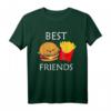 Burger und Pommes Frites Best Friends T-Shirt – Lustiges Geschenk für Freunde, Familie & Food-Liebhaber für Geburtstag oder Weihnachten