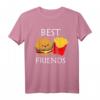 Burger und Pommes Frites Best Friends T-Shirt – Lustiges Geschenk für Freunde, Familie & Food-Liebhaber für Geburtstag oder Weihnachten