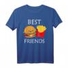 Burger und Pommes Frites Best Friends T-Shirt – Lustiges Geschenk für Freunde, Familie & Food-Liebhaber für Geburtstag oder Weihnachten