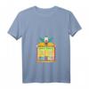 HapKoala Krusty the Clown Krusty Burger Menu T-Shirt mit V-Ausschnitt – Lustiges offizielles Simpsons Merchandise für Erwachsene und Kinder