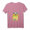 HapKoala Krusty the Clown Krusty Burger Menu T-Shirt mit V-Ausschnitt – Lustiges offizielles Simpsons Merchandise für Erwachsene und Kinder