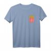 Pommes Frites Brusttasche T-Shirt - Lustiges Fastfood Kostüm für Karneval, Halloween & Geschenkideen für Pommes-Liebhaber