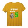Kinder Ritter T-Shirt zum 5. Geburtstag mit Drache und Burg - Lustiges Geschenk für Jungen, Prinzen & kleine Ritter