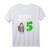Kinder Ritter T-Shirt zum 5. Geburtstag mit Drache und Burg - Lustiges Geschenk für Jungen, Prinzen & kleine Ritter