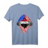 Irak Shirt mit US-Flagge und irakischer Flagge - Stolz auf irakische Wurzeln, Bürger- und Erbe-T-Shirt für Feiertage & Familie