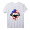 Irak Shirt mit US-Flagge und irakischer Flagge - Stolz auf irakische Wurzeln, Bürger- und Erbe-T-Shirt für Feiertage & Familie