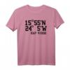 Kap Verde Koordinaten T-Shirt - Cabo Verde Urlaub Design für Insel-Liebhaber & Geschenk zum Geburtstag oder Weihnachten